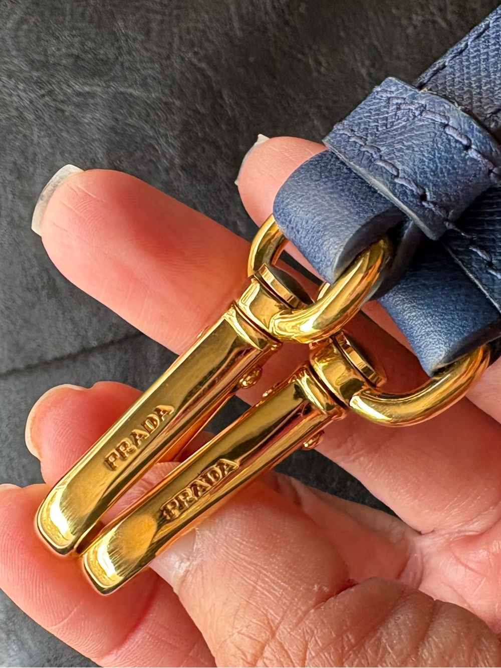 2 prada purse straps saffiano leather